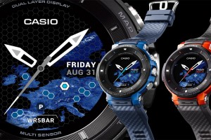 Casio Pro Trek Smart WSD-F30: умные часы с цветным и черно-белым экраном - изображение