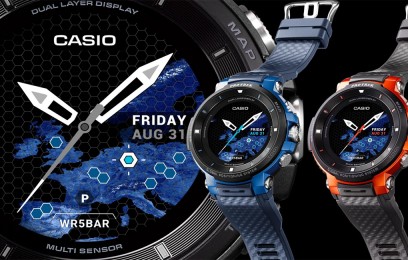 Casio Pro Trek Smart WSD-F30: умные часы с цветным и черно-белым экраном - изображение