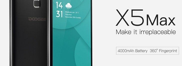 Устройство Doogee X5max с аккумулятором на 4000мАч - изображение