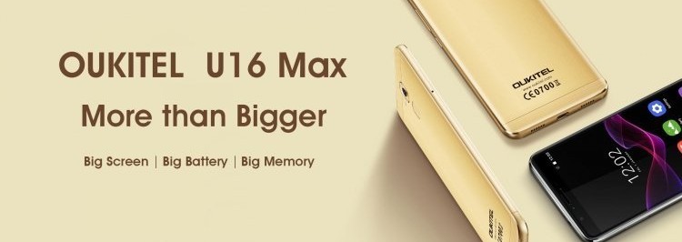 OUKITEL U16 Max – первый фаблет компании с 6-дюймовым дисплеем - изображение