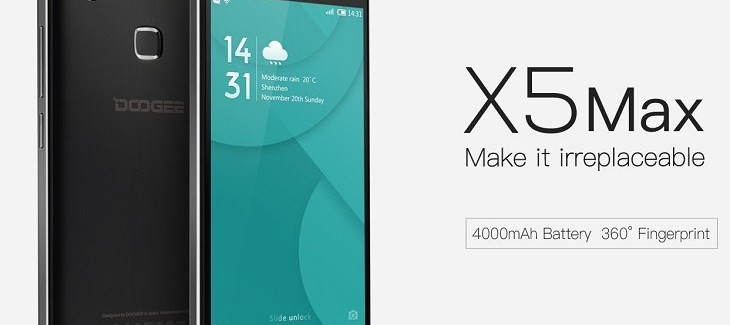 Устройство Doogee X5max с аккумулятором на 4000мАч - изображение