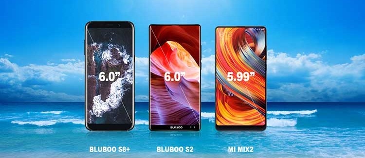 В скором времени дебютируют безрамочники Bluboo S8+ и S2  - изображение