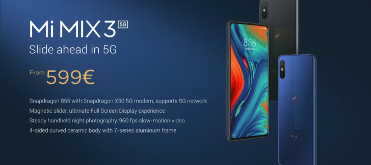 Анонс нового Xiaomi Mi Mix 3 5G - изображение